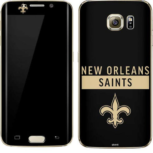 NFL New Orleans Saints Black Performance Series Galaxy S7 Edge Skin